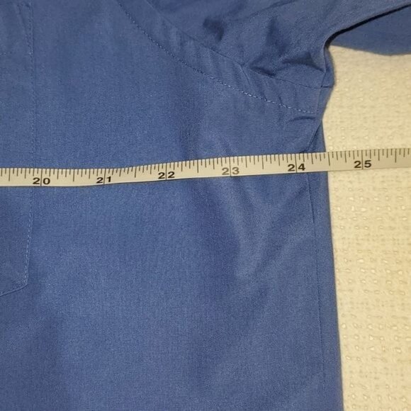 Heusen Poplin Blue Casual Long Sleeve‎ Button Down Sz. 16.5 Shirt - Picture 6 of 9